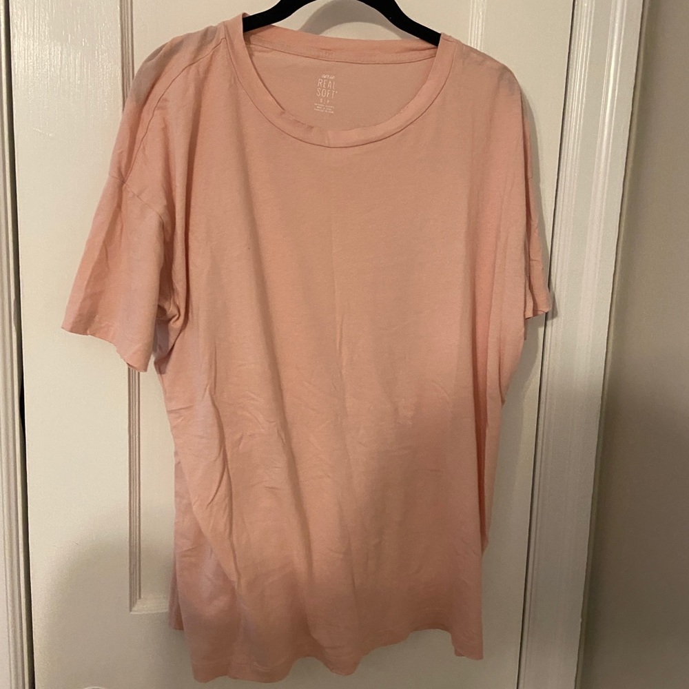 Aerie real soft pink tee